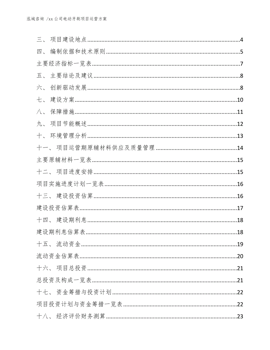 xx公司电动牙刷项目运营方案（参考模板）_第2页