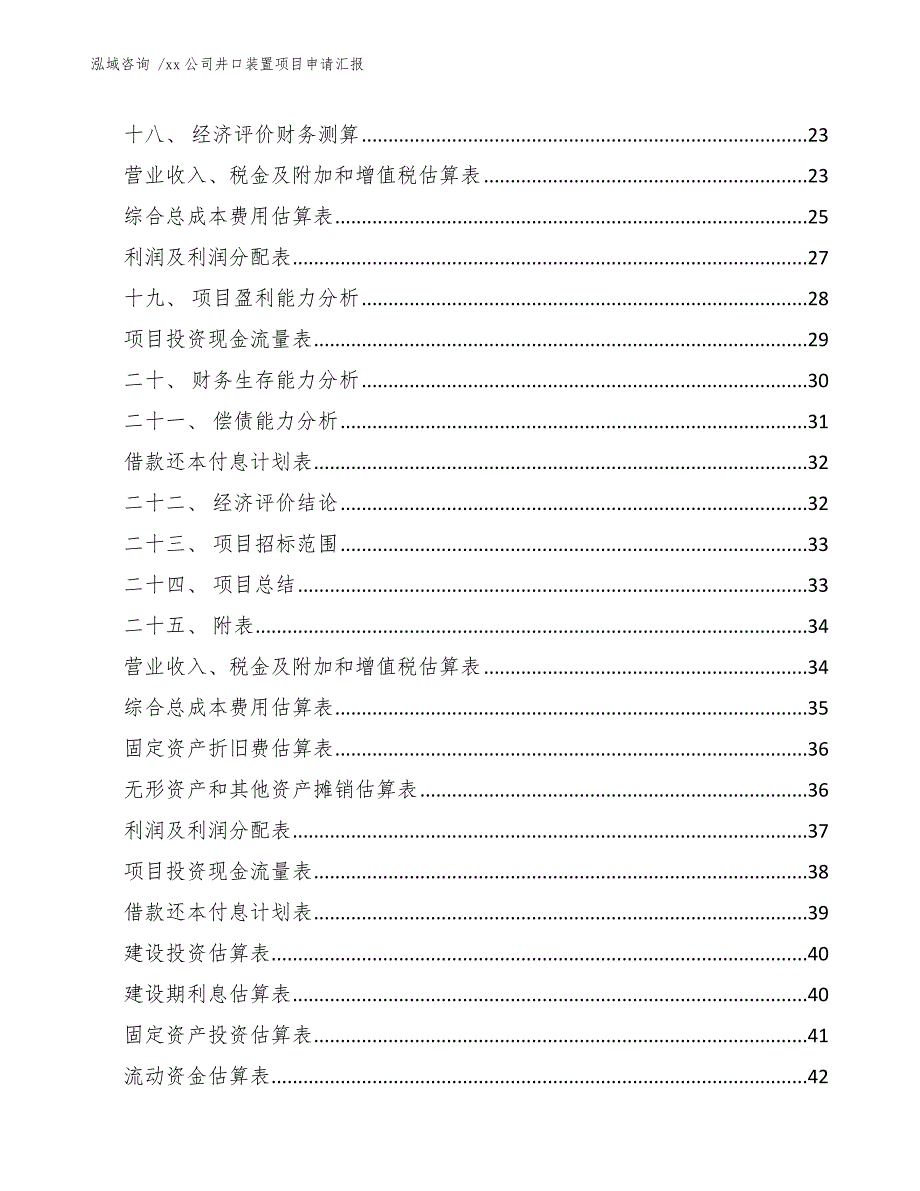 xx公司井口装置项目申请汇报（模板）_第2页