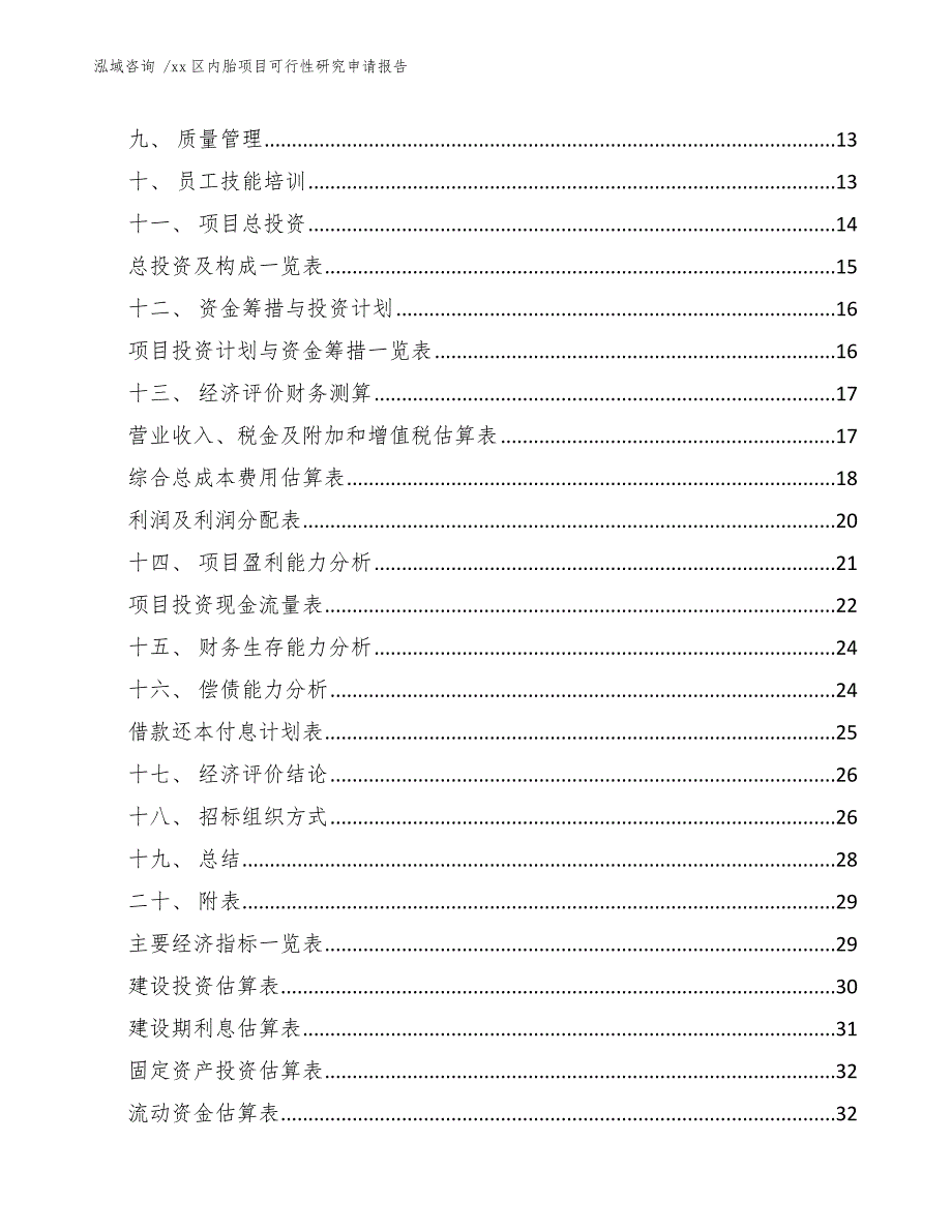 xx区内胎项目可行性研究申请报告（参考模板）_第3页