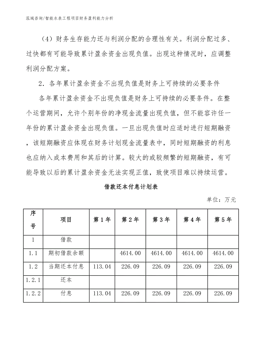 智能水表工程项目财务盈利能力分析（工程管理）_第4页