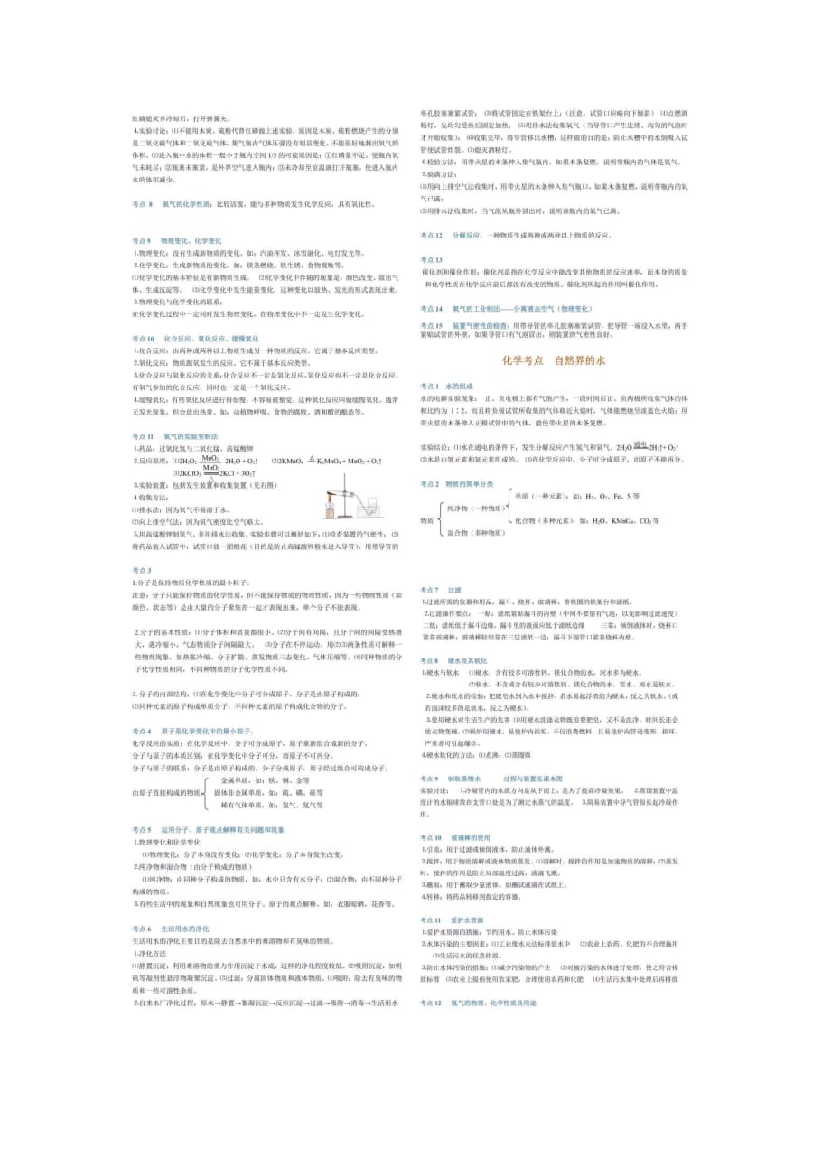 暑期必背！初中化学86个经典知识点总结年年考次次考！_第2页