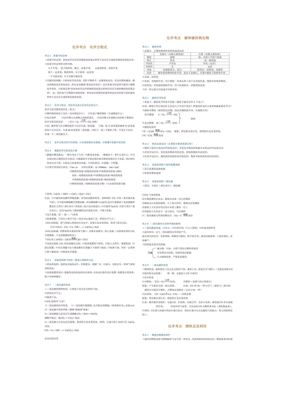 暑期必背！初中化学86个经典知识点总结年年考次次考！_第4页