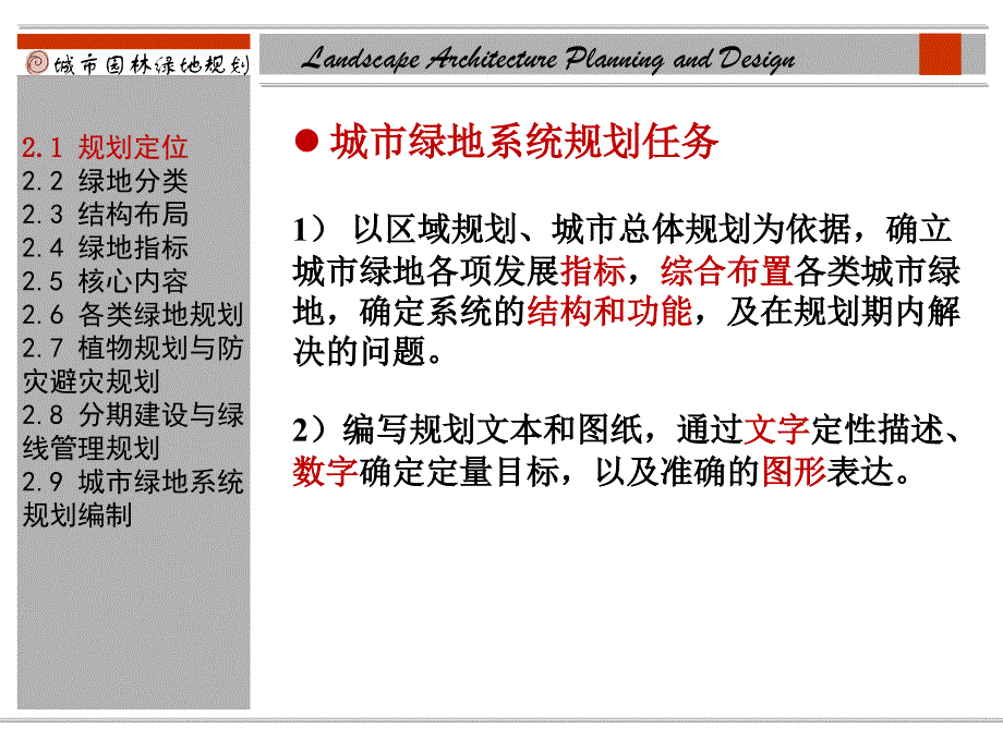 城市绿地系统规划原理PPT课件_第3页