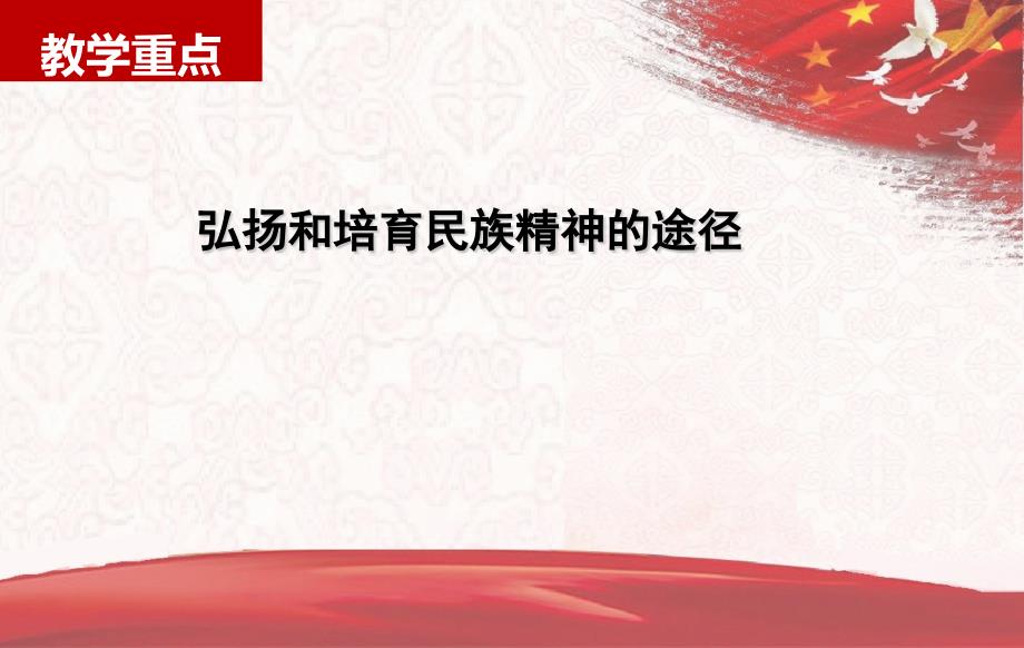 高中政治人教版必修三文化生活第三单元综合探究：铸牢中华民族的精神支柱 课件（共23张PPT）、_第4页