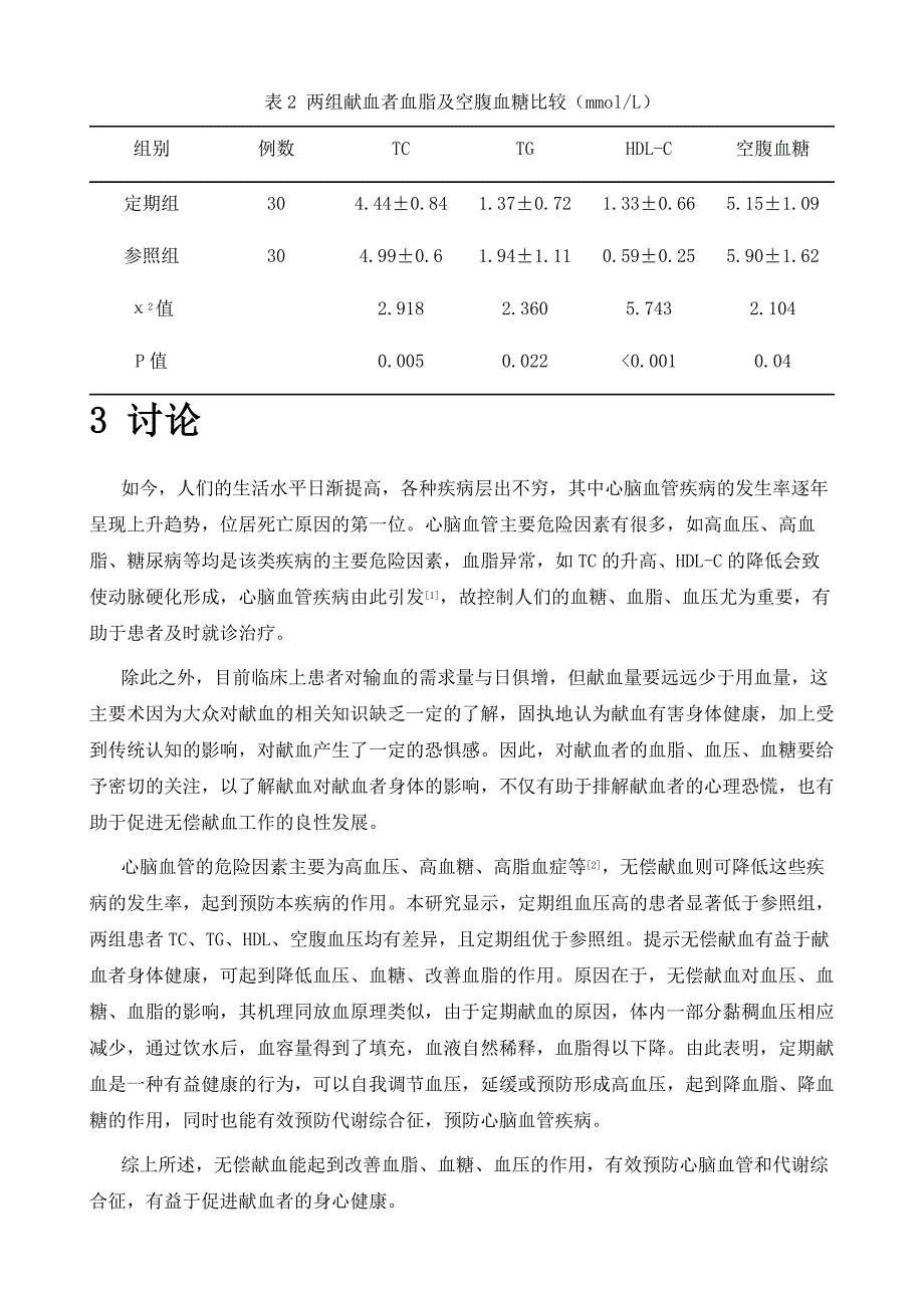 探讨定期无偿献血对献血者健康状况的影响_第4页