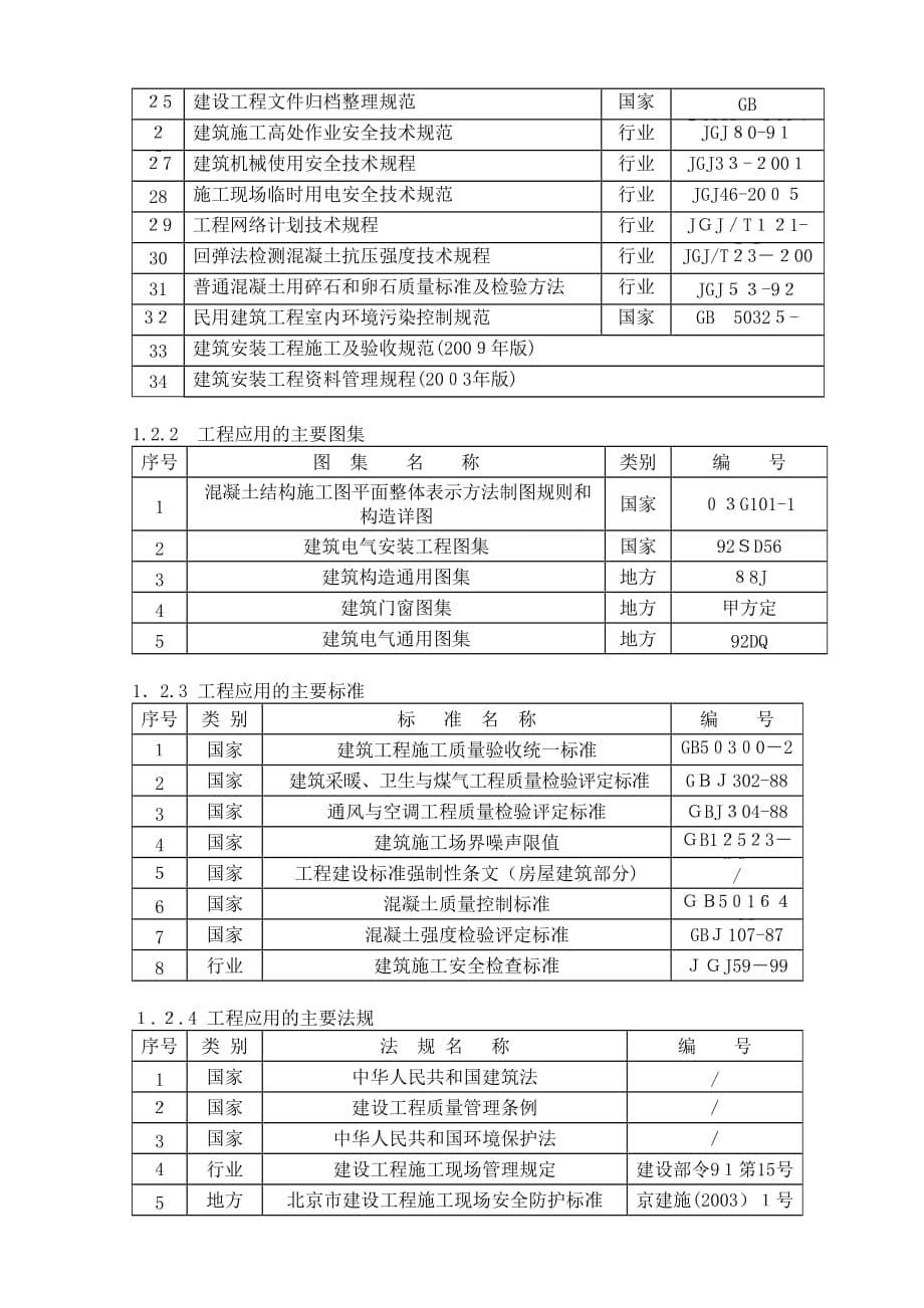 自-框架结构办公楼施工组织设计49904_第5页