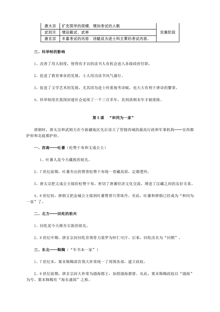 强烈推荐】七年级下册历史知识要点归纳总结_第4页