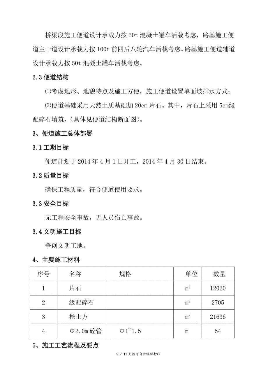 鹤大高速公路靖宇至通化段ZT13标段便道施工方案(方案计划书)_第5页