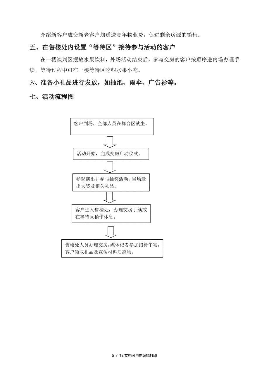 山东龙居甲苑交房启动仪式执行方案(方案计划书)_第5页