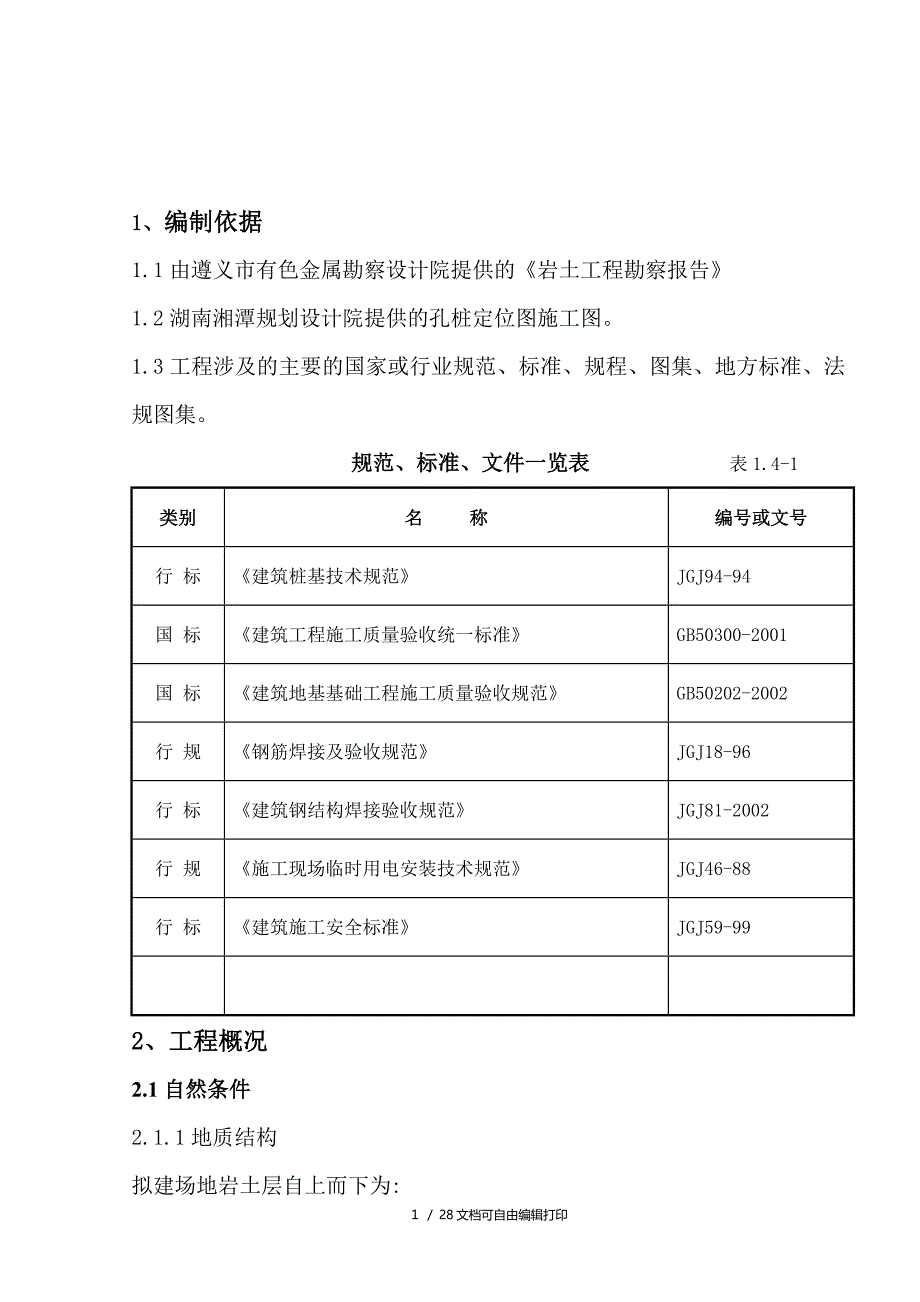 冲孔灌注桩基施工方案(方案计划书)_第2页