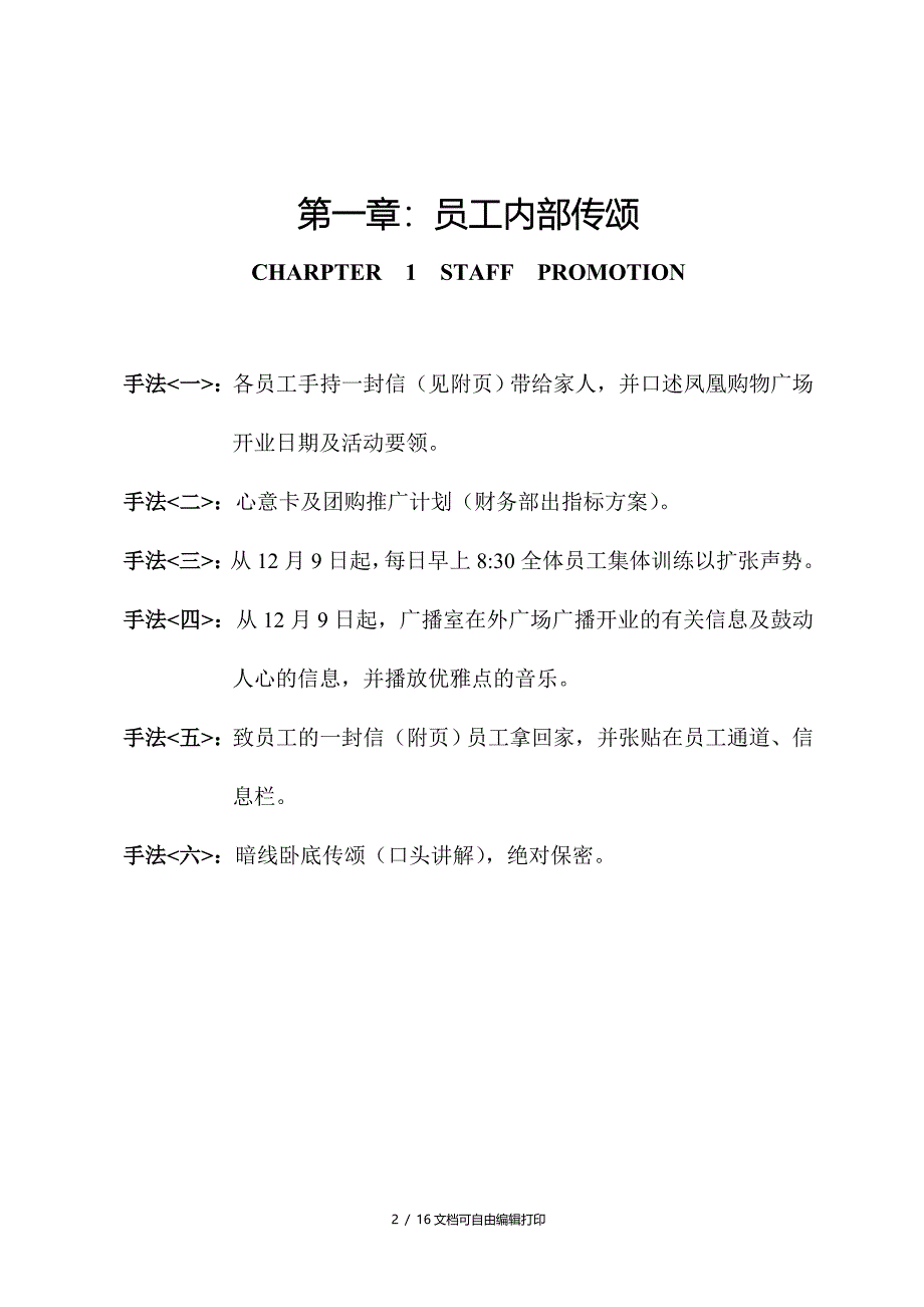 凤凰购物广场推广方案(方案计划书)_第2页
