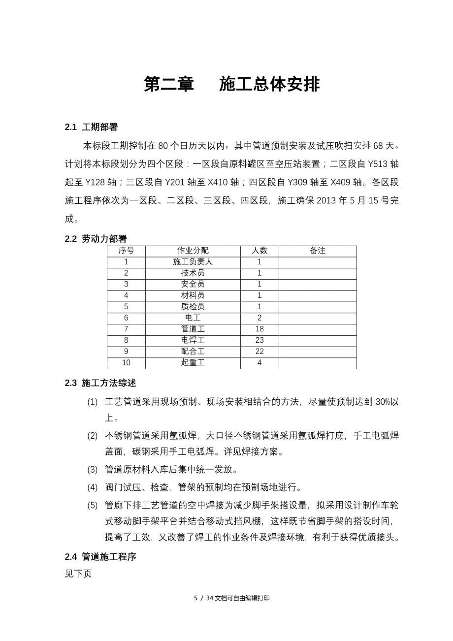 外管廊管道方案(方案计划书)_第5页