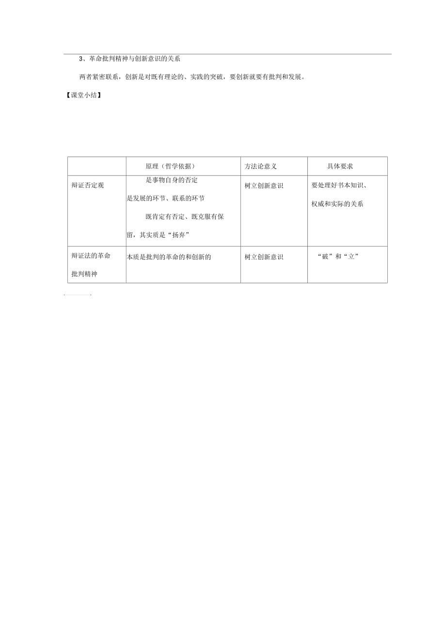 2017-2018学年10.1树立创新意识是唯物辩证法的要求教案_第4页