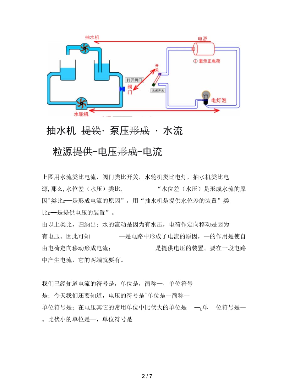 2019最新第六章《电压电阻》一电压教案11_第2页