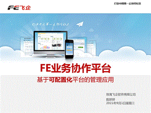 FE6.0简版宣介PPT