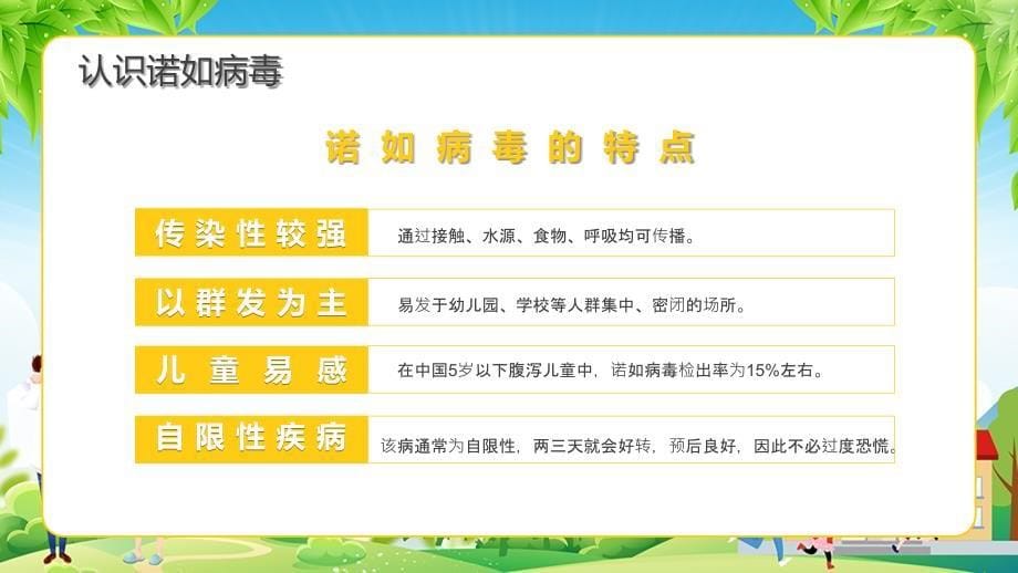 卡通风幼儿园预防防控诺如病毒通用教学实用PPT讲授课件_第5页