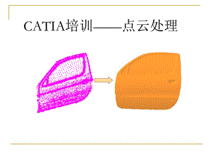 CATIA-点云处理模块-逆向工程