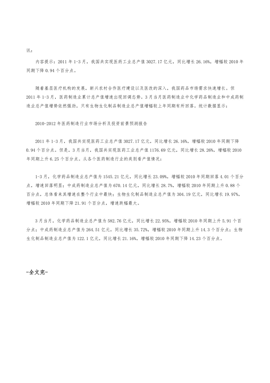 全国医药制造业运营态势分析_第2页