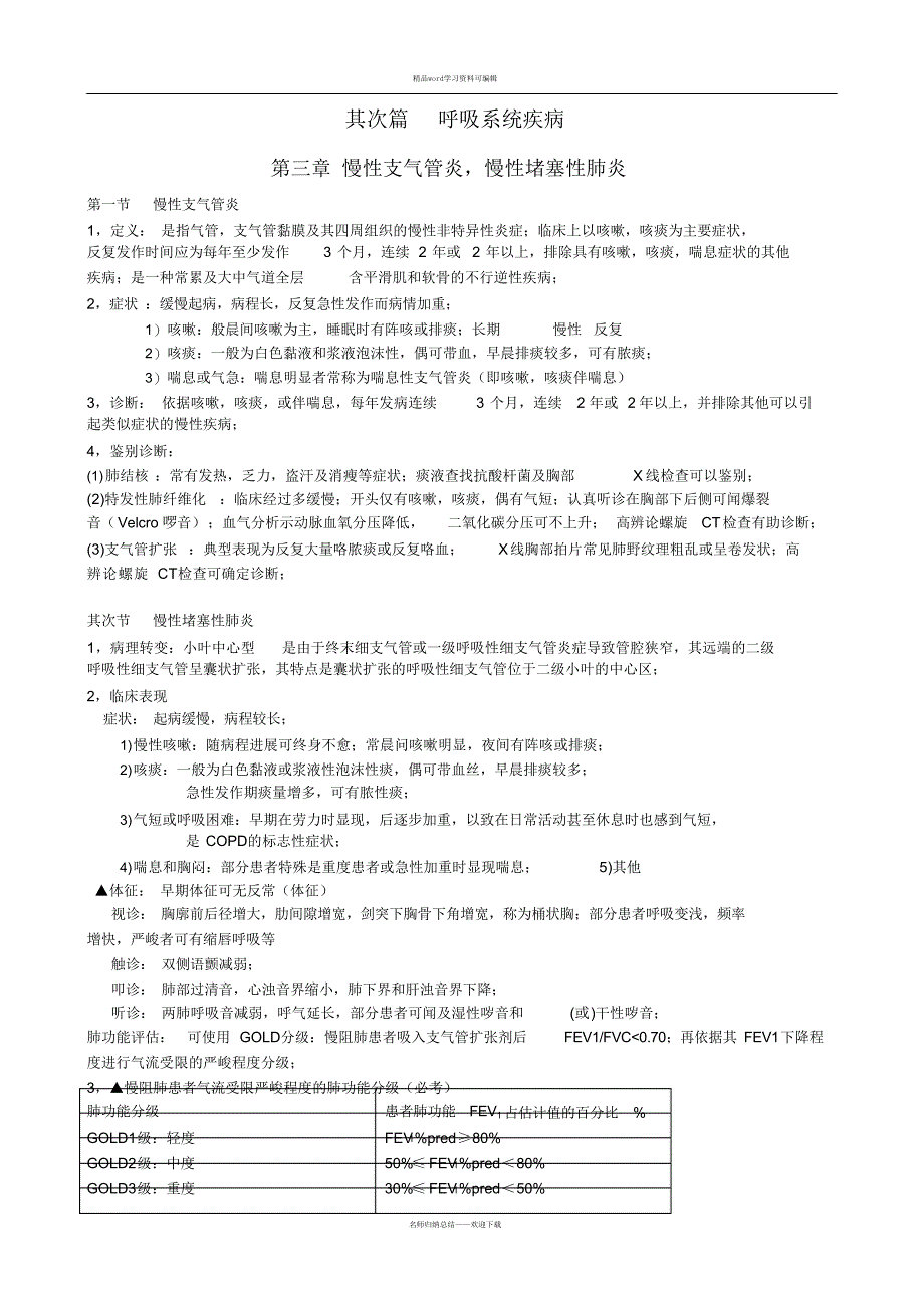 2021年西医内科学重点整合版_第1页