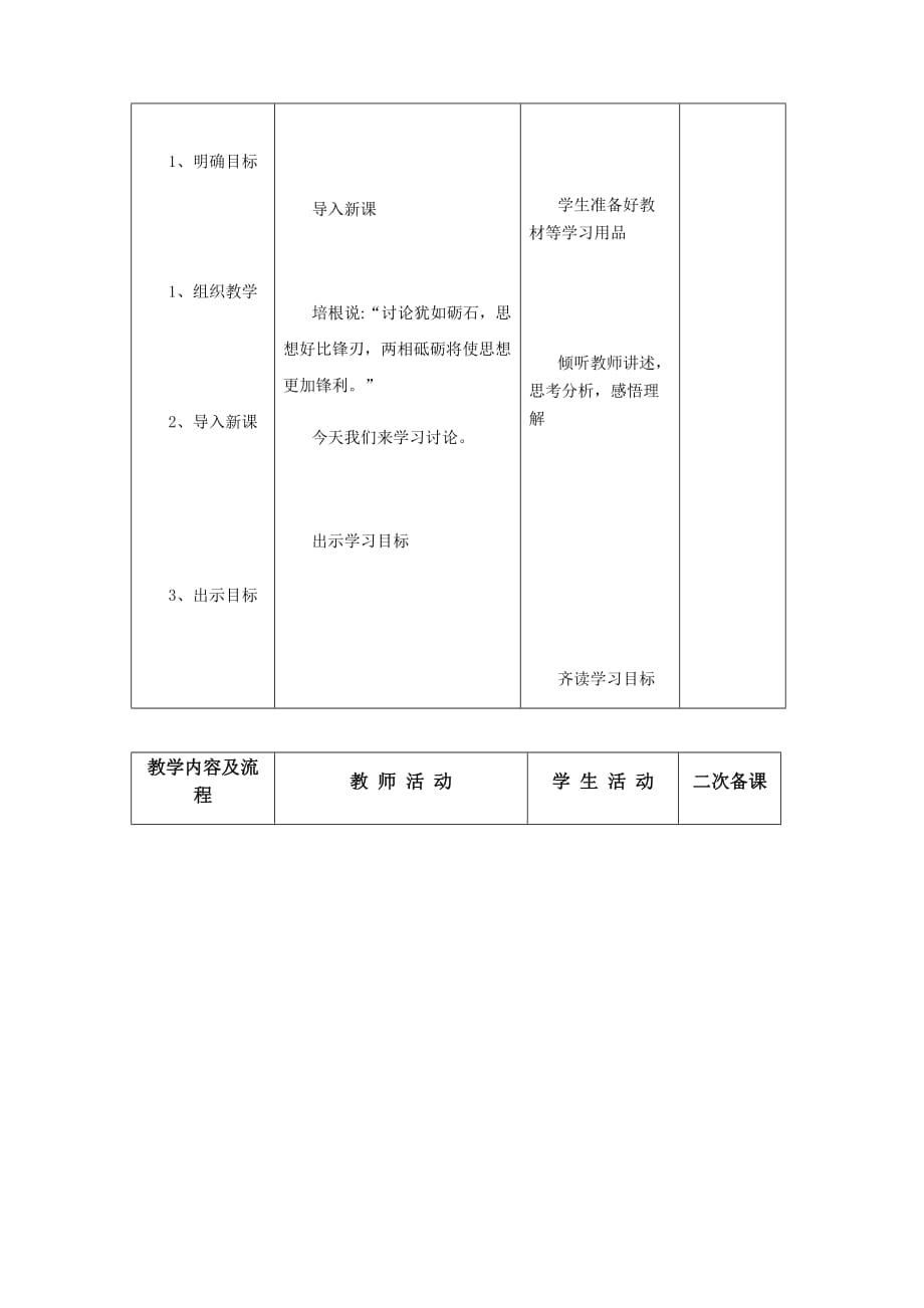 第五单元口语交际《讨论》教案部编版语文九年级上册_第2页