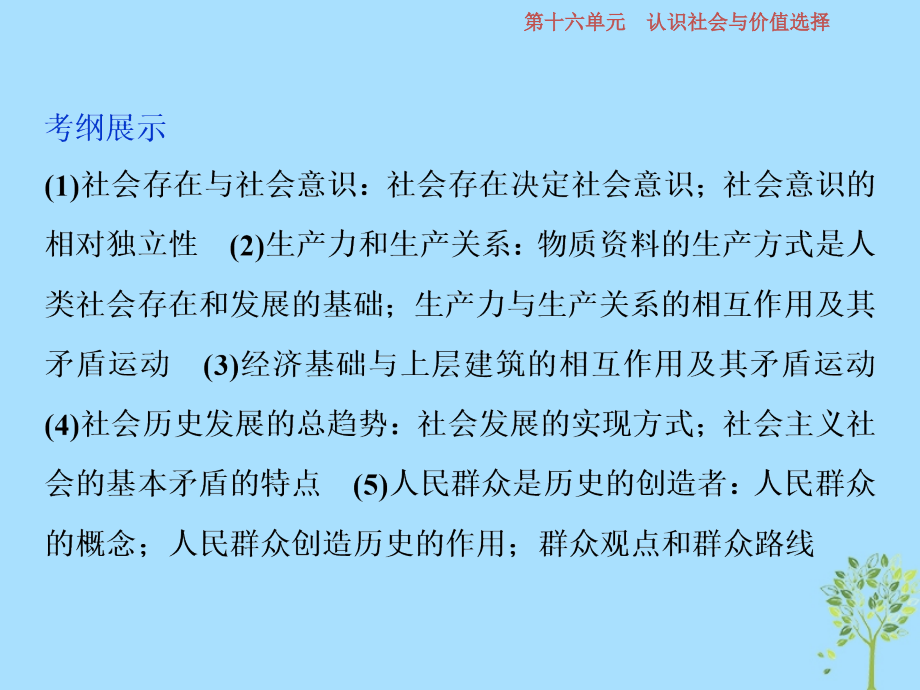 2019届高考政治一轮复习 第16单元 认识社会与价值选择 1 第四十一课 寻觅社会的真谛课件 新人教版_第3页