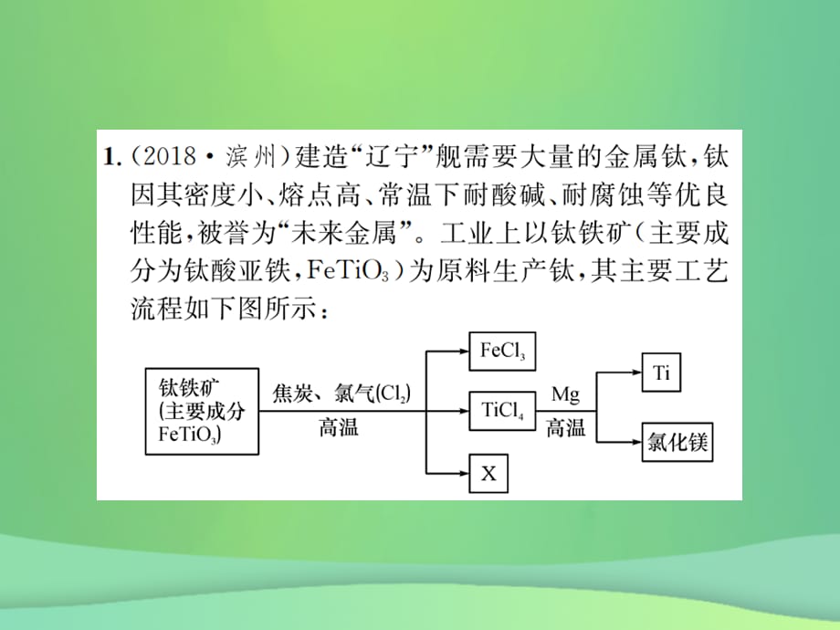 2019年中考化学总复习 中考6大题型轻松搞定 题型复习（三）流程图之三 金属资源的回收和利用课件_第3页