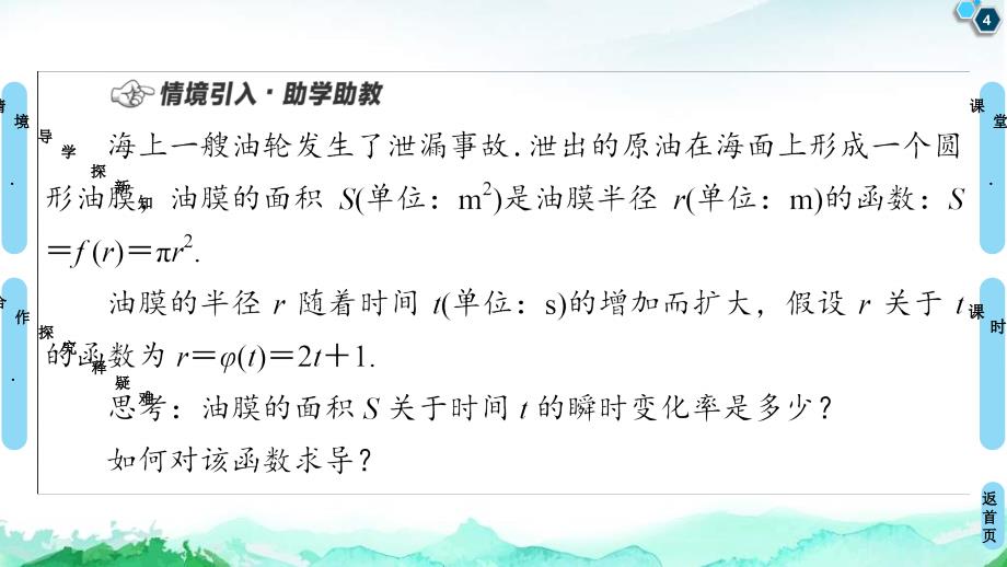 2021年人教版高中数学选择性必修第二册讲练课件第5章5.2.3《简单复合函数的导数》(含答案)_第4页