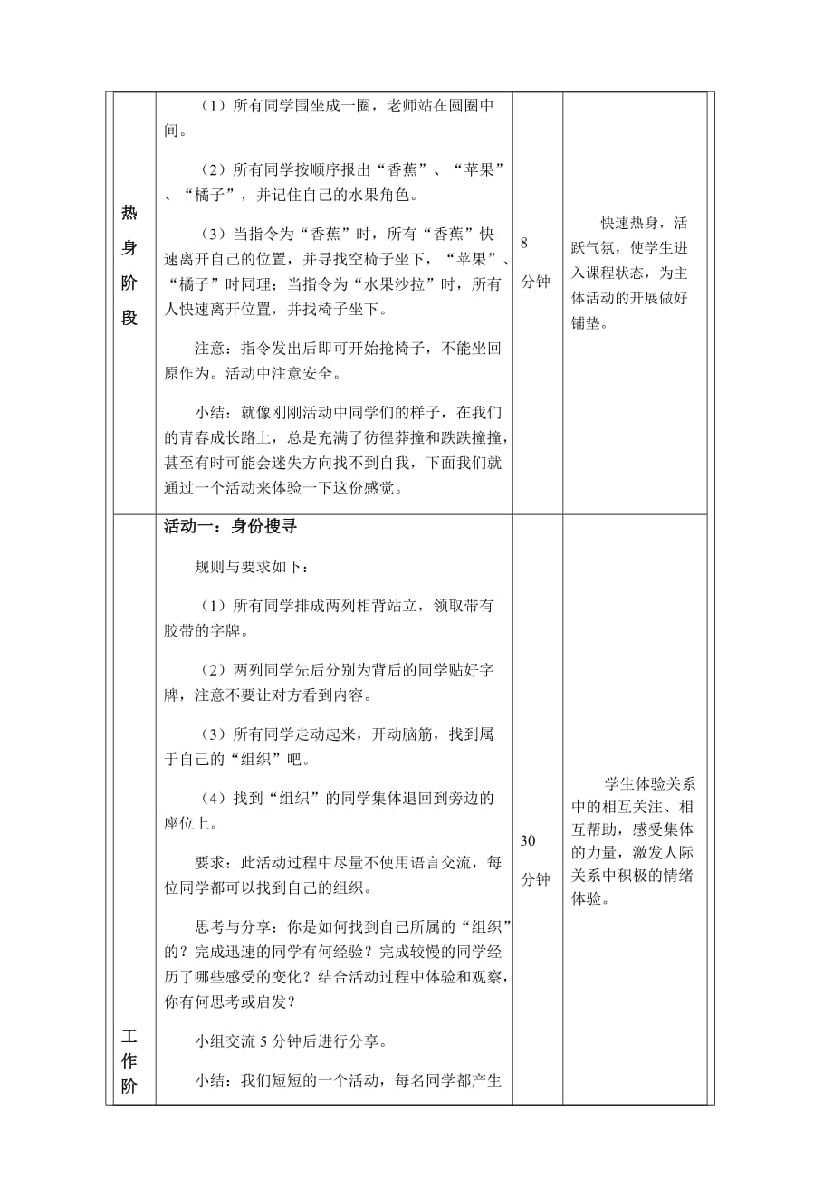 青春路上有你同行 教学设计- 高二上心理健康课程_第3页