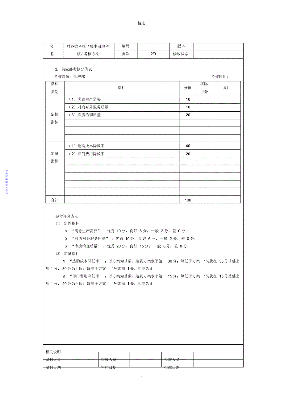 成本管理考核2021_第2页