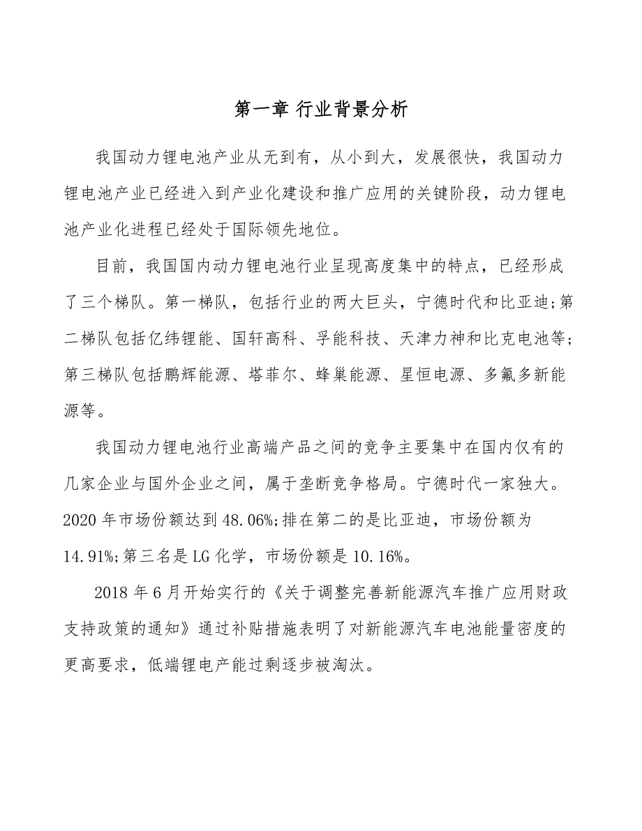 动力锂电池项目前期工作重点_第4页