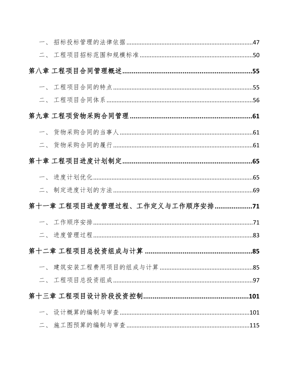 椰子水项目工程项目与组织管理手册_第3页