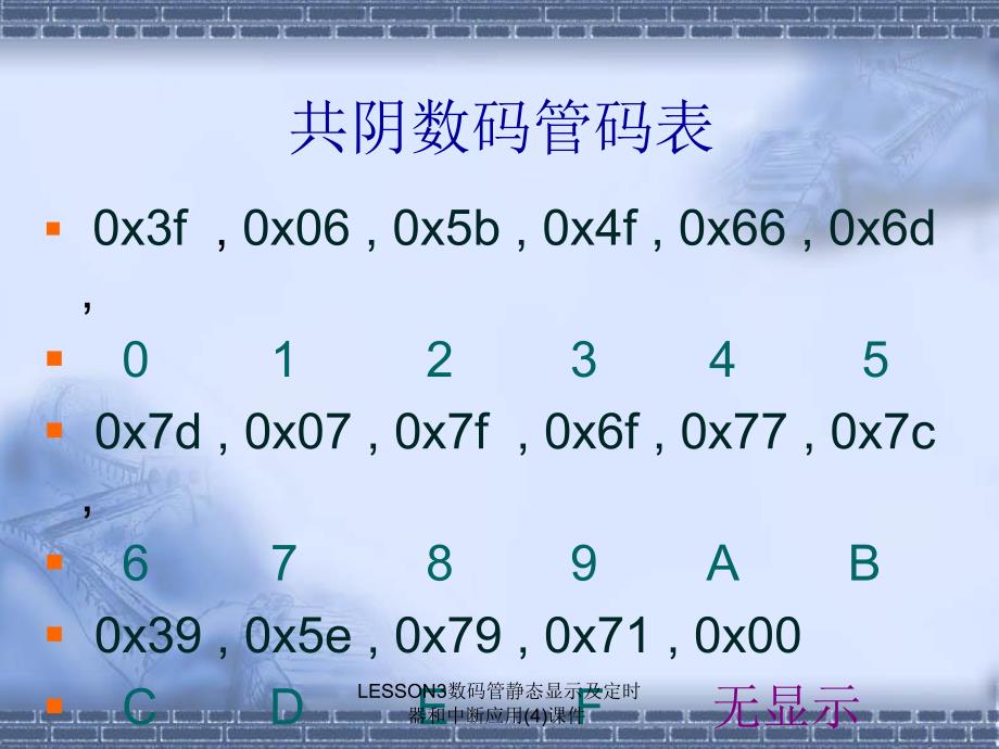 LESSON3数码管静态显示及定时器和中断应用(4)课件_第4页