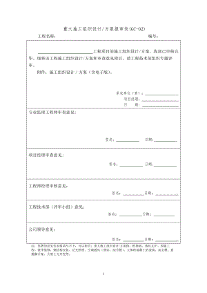 施工成套表格