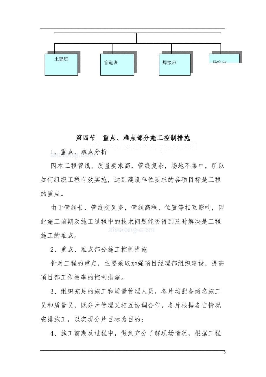 某喷淋除尘管道敷设施工组织设计-secret_第5页