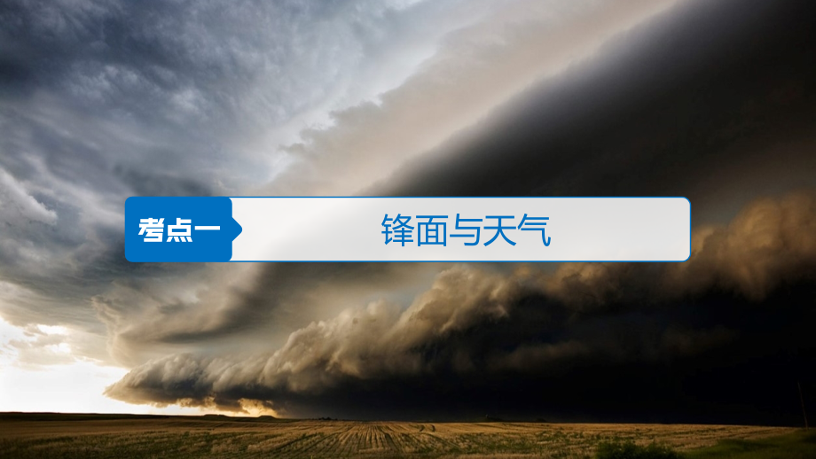 2020高中地理教学课件必修1 第三章 第8讲常见天气系统_第3页