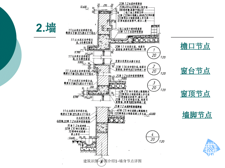 建筑识图-详图介绍1-墙身节点详图(经典实用)_第3页