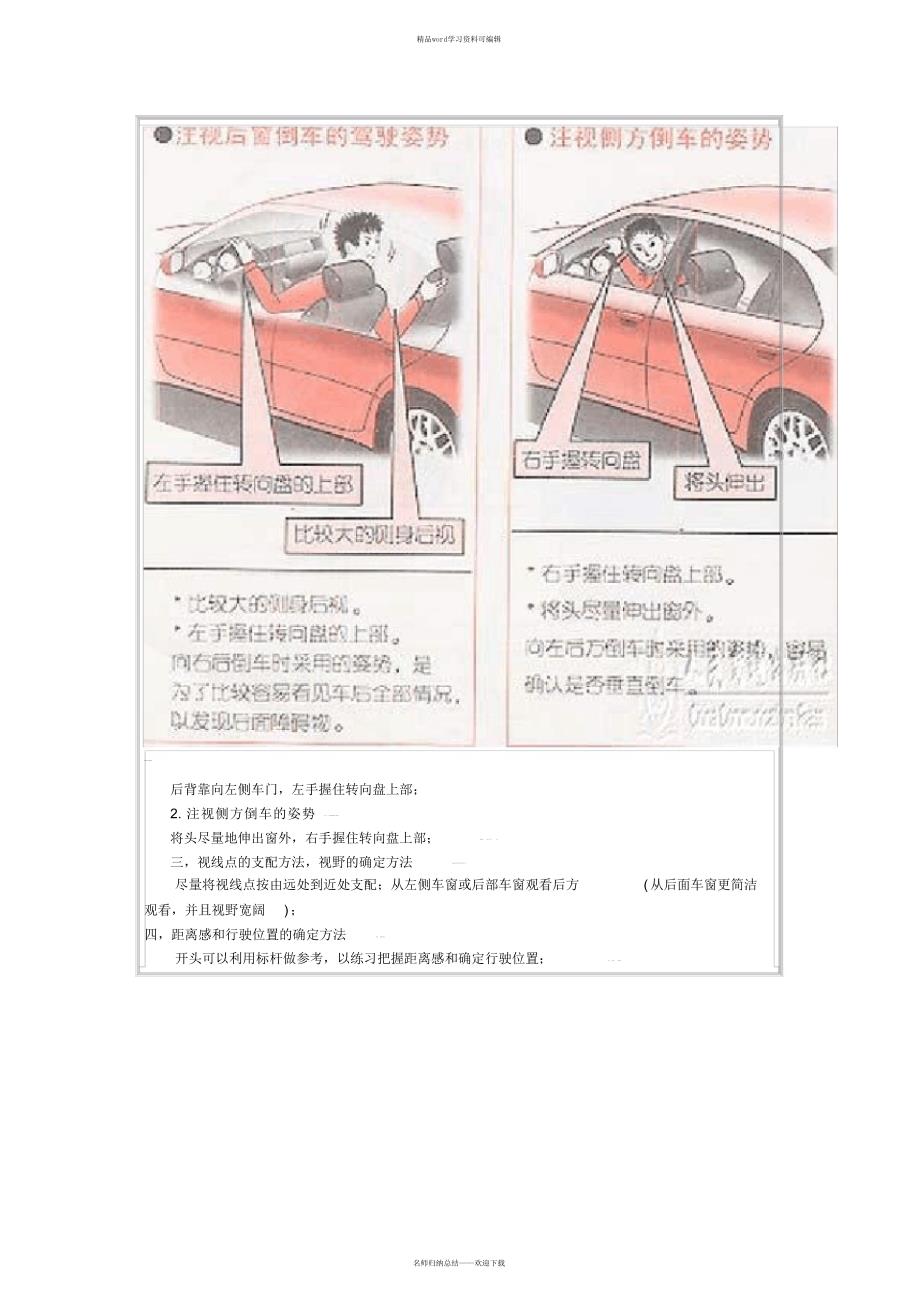 2021年新交规驾考科目二新手驾车技巧图解(版)_第2页
