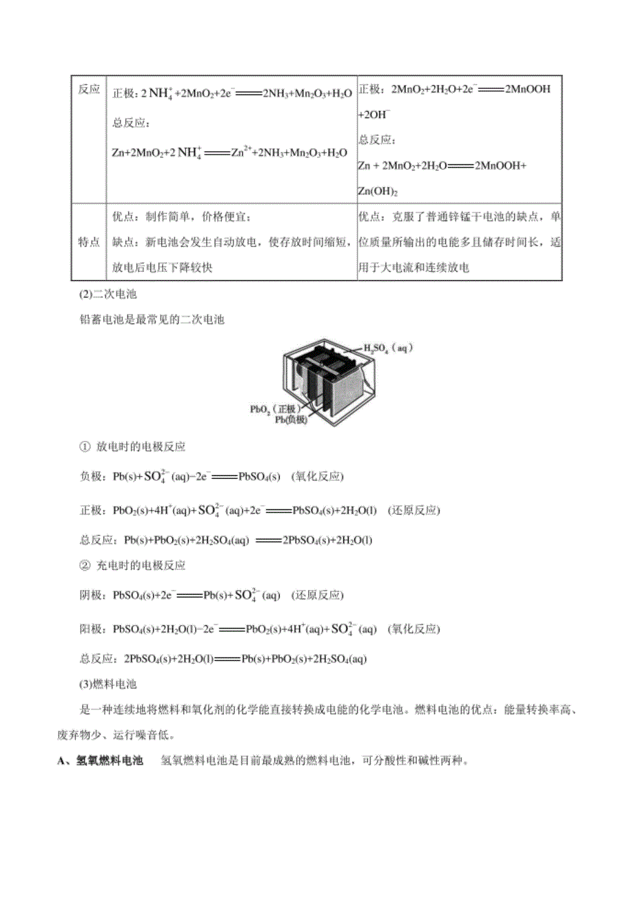 考点34 化学电源——备战高考化学一轮复习考_第2页