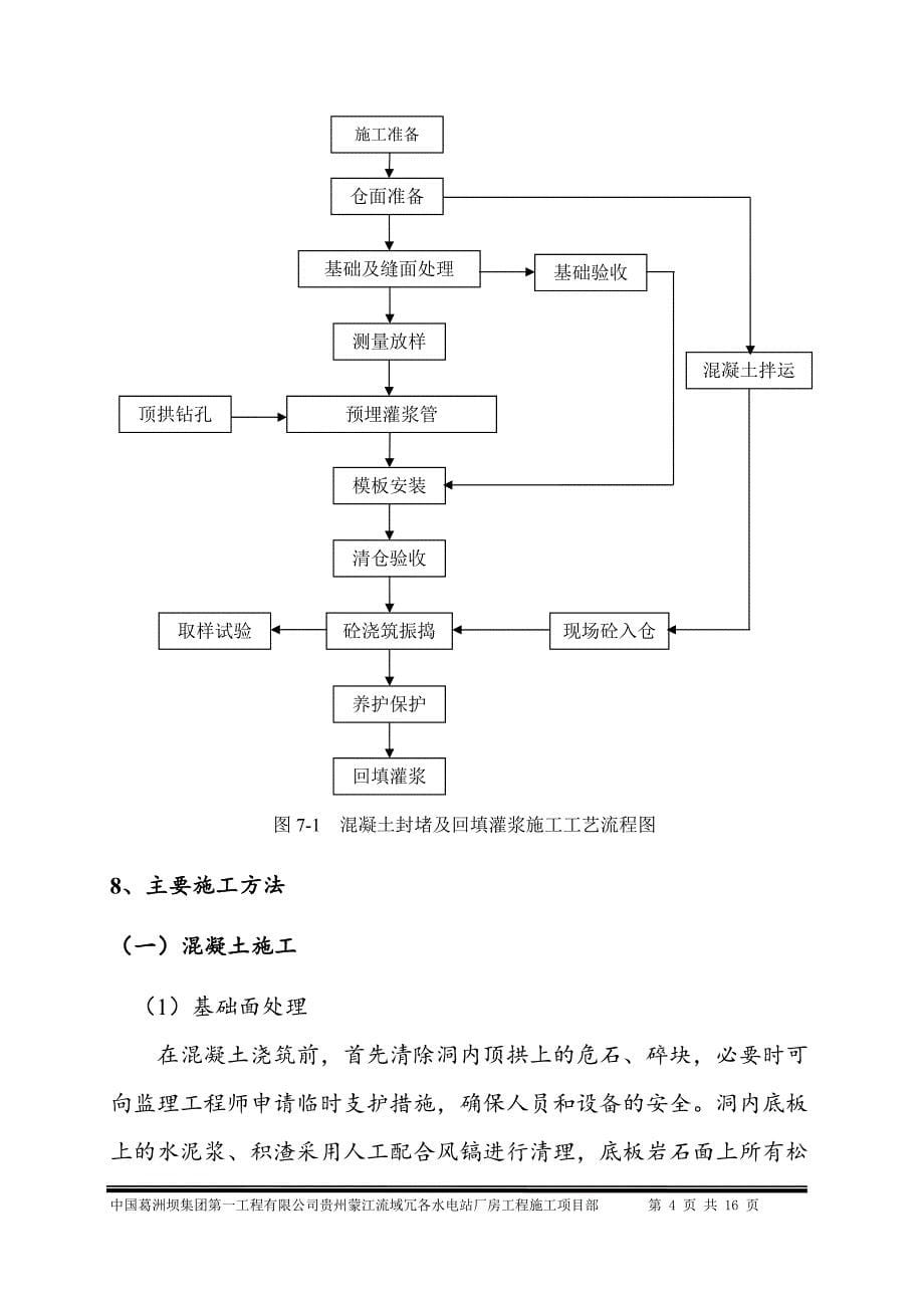 贵州蒙江冗各厂房勘探平洞回填施工方案_第5页