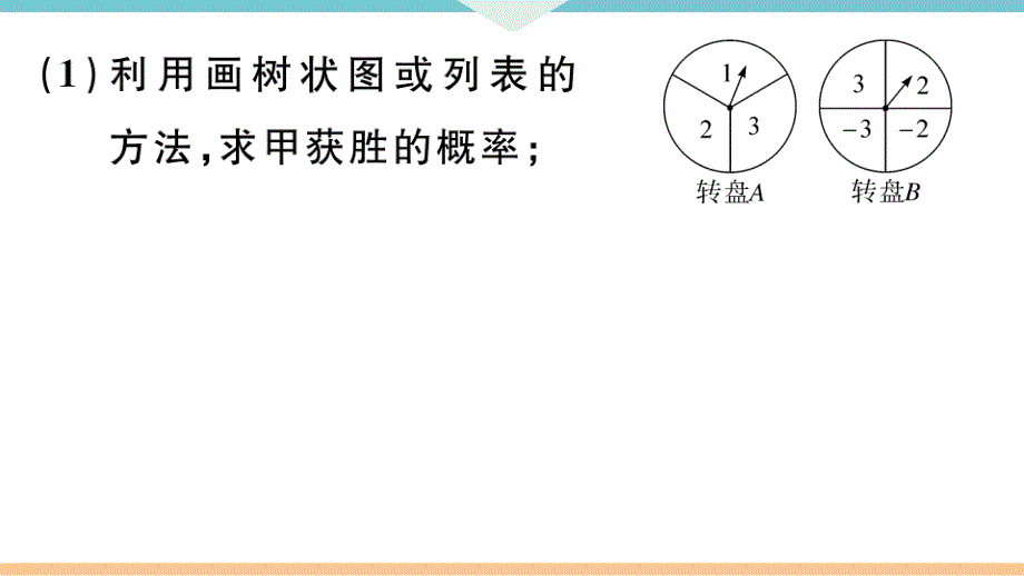 2021-2022学年九年级人教版数学专题：用概率说明游戏的公平性_第3页