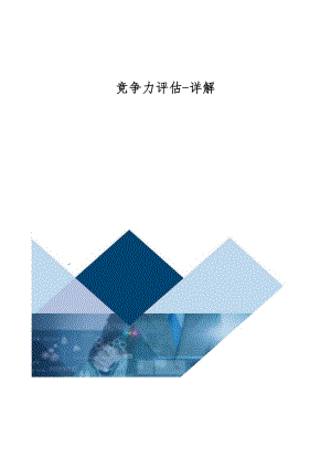 竞争力评估-详解