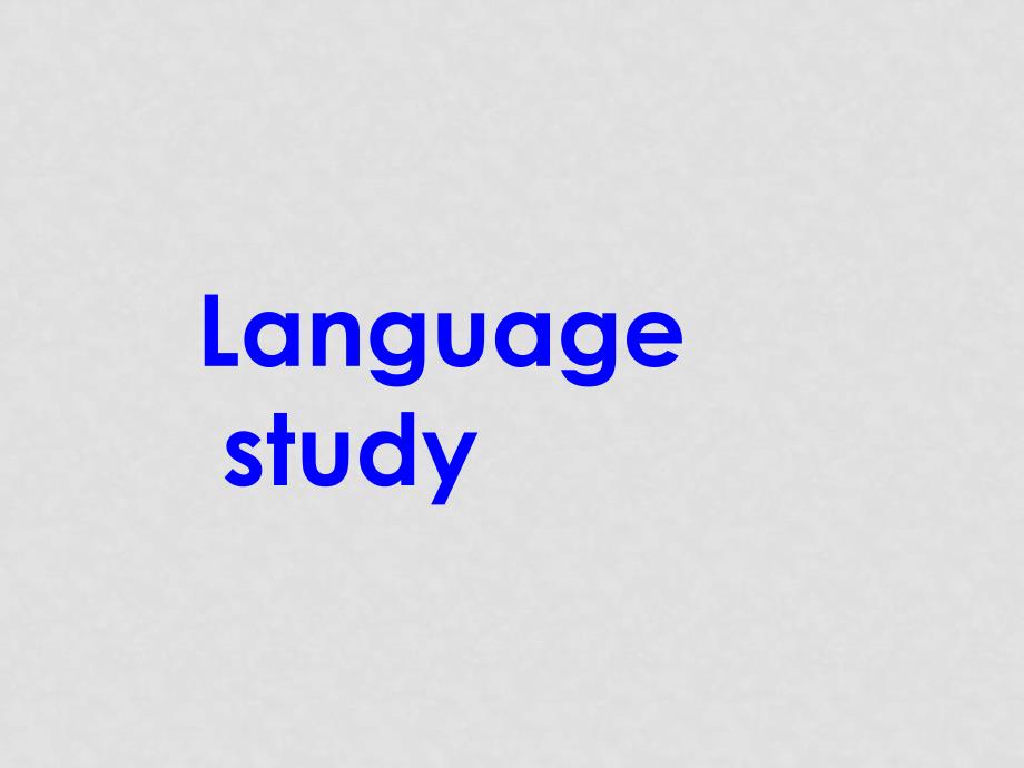 人教版英语选修6 Unit3 A Healthy LifeLanguage study(ppt)_第1页