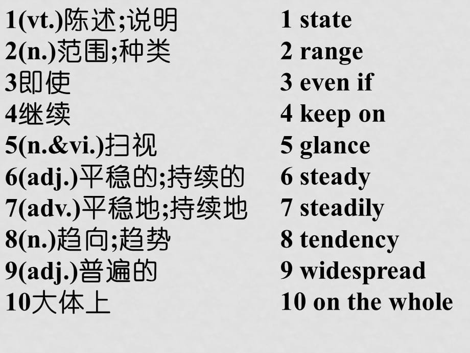 高中英语重点单词和短语课件逐字逐句手工打成人教版第六册U4 global warming_第4页