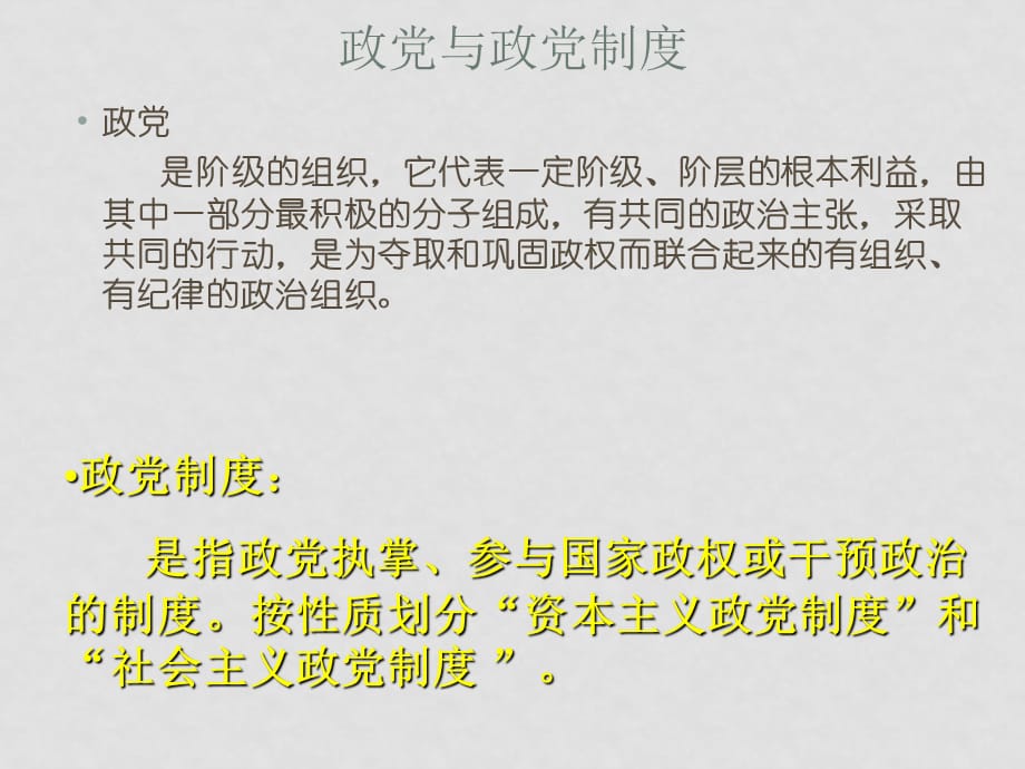 高中政治 6.3　中国特色的政党制度　课件1人教版必修2_第4页