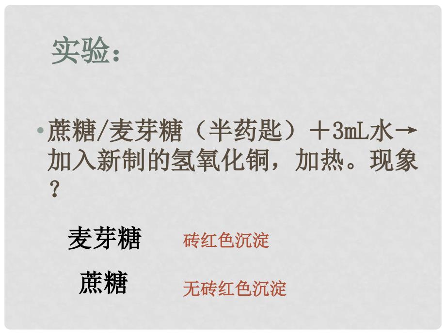 高中化学：第四章生命中的基础有机化学物质全部课件(共7套)人教版选修522糖类 二、多糖_第3页