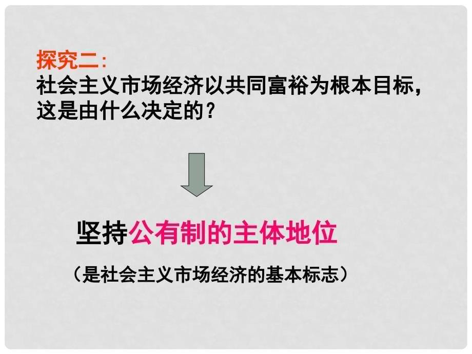 高中政治：4.9.2《社会主义市场经济》课件新人教版08版必修11_第5页