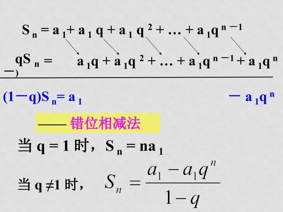 高中数学数列 课件汇总苏教版必修五等比数列求和2_第5页