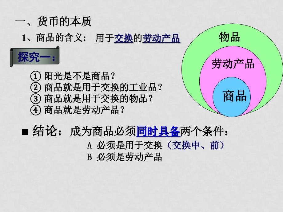 高中政治1.1揭开货币神秘的面纱课件新人教版必修1_第3页