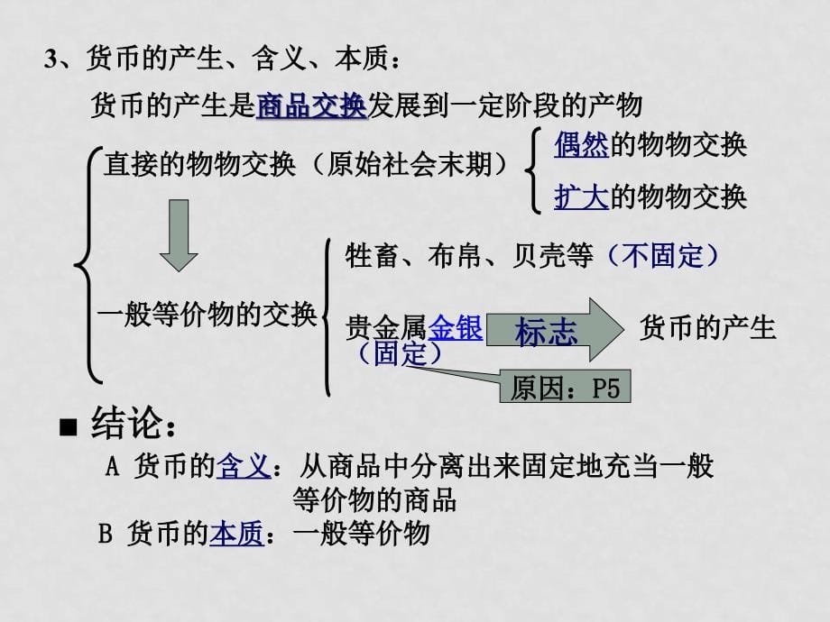 高中政治1.1揭开货币神秘的面纱课件新人教版必修1_第5页