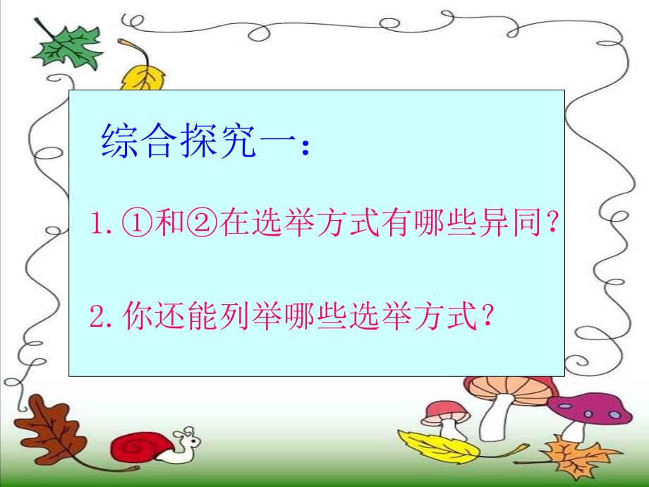 高中政治 2.1　民主选举：投出理性一票　课件2人教版必修2_第4页